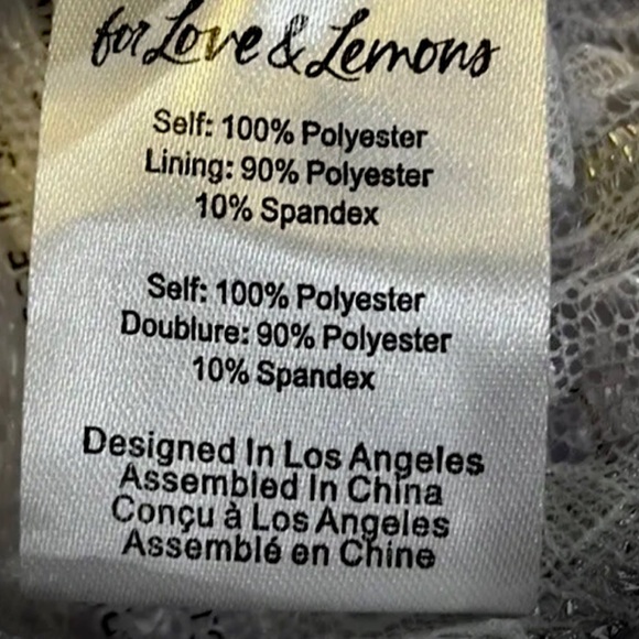 NEW For Love & Lemons Wildflower Tie-Front Cropped Top - Picture 5 of 6